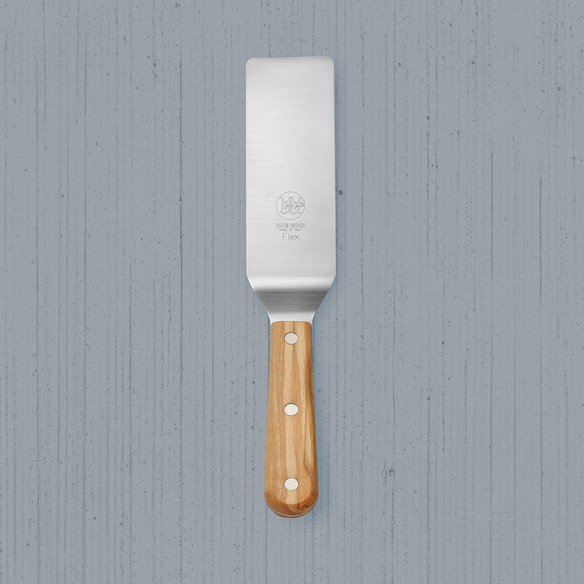Due Buoi Offset Stainless Steel Icing Spatula