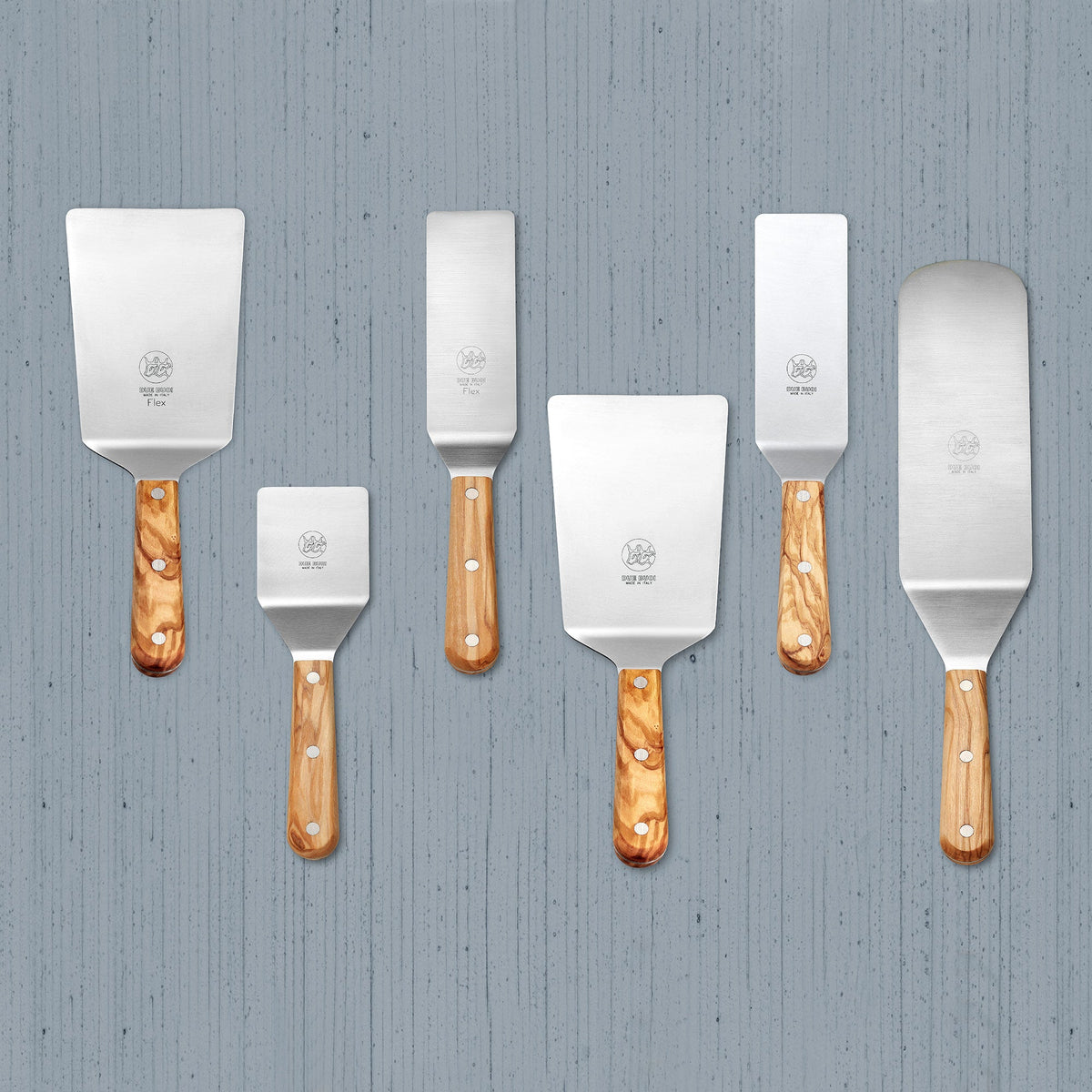 Wide+Small Stainless Steel Spatulas | Due Buoi Spatula Store