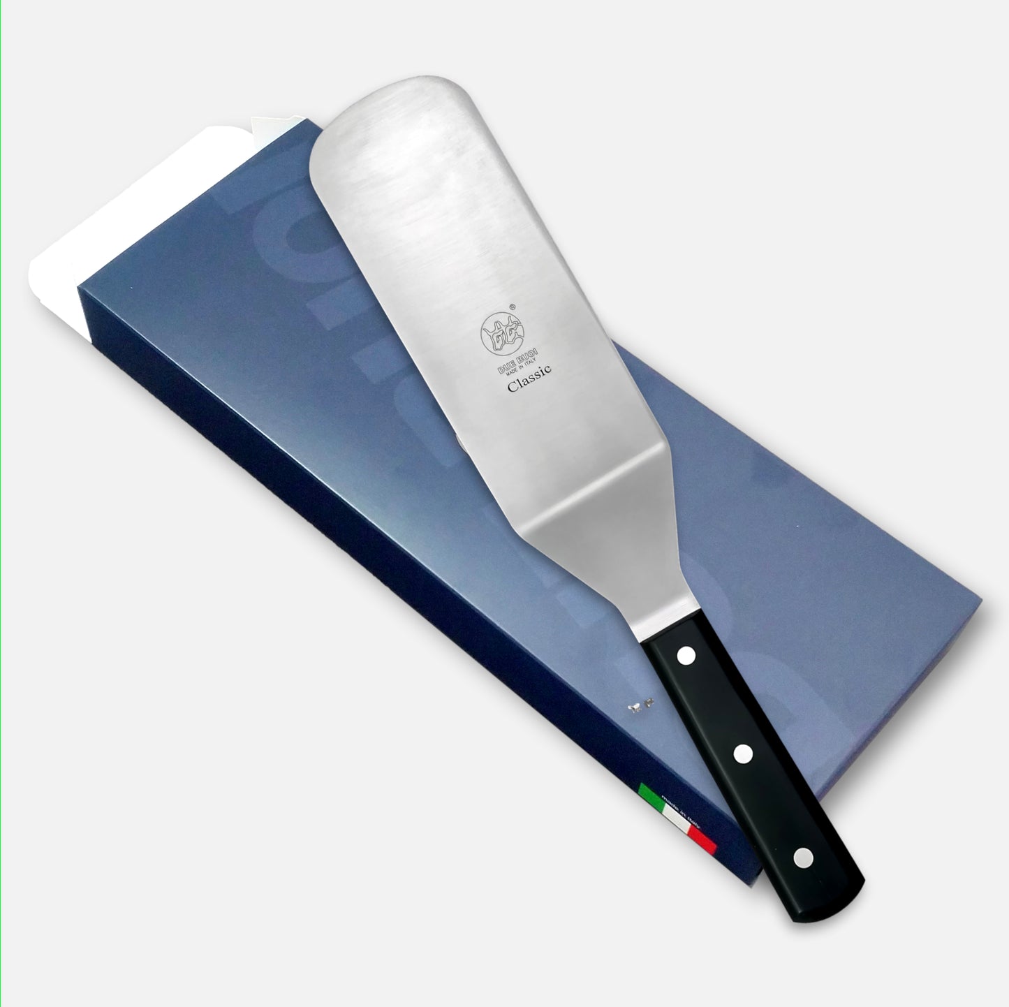 
                  
                    DUE BUOI | Classic Lasagna Long Spatula - Black Technical Polymer Handle
                  
                