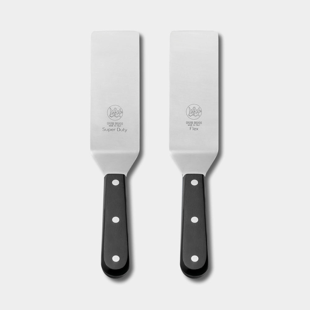 DUE BUOI | Super Duty Narrow Spatula & Flexible Narrow Spatula - Black Technical Polymer Handle