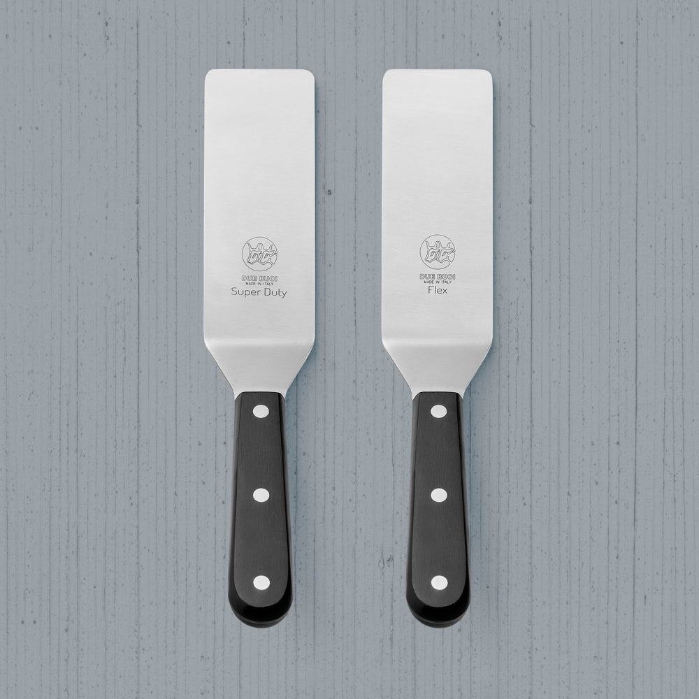 
                  
                    DUE BUOI | Super Duty Narrow Spatula & Flexible Narrow Spatula - Black Technical Polymer Handle
                  
                