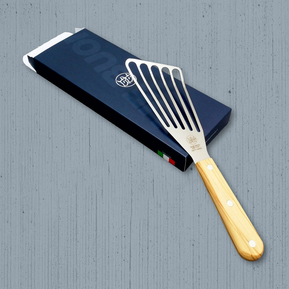 DUE BUOI | Flexible Turner Spatula - Left Handed - Olive Wood