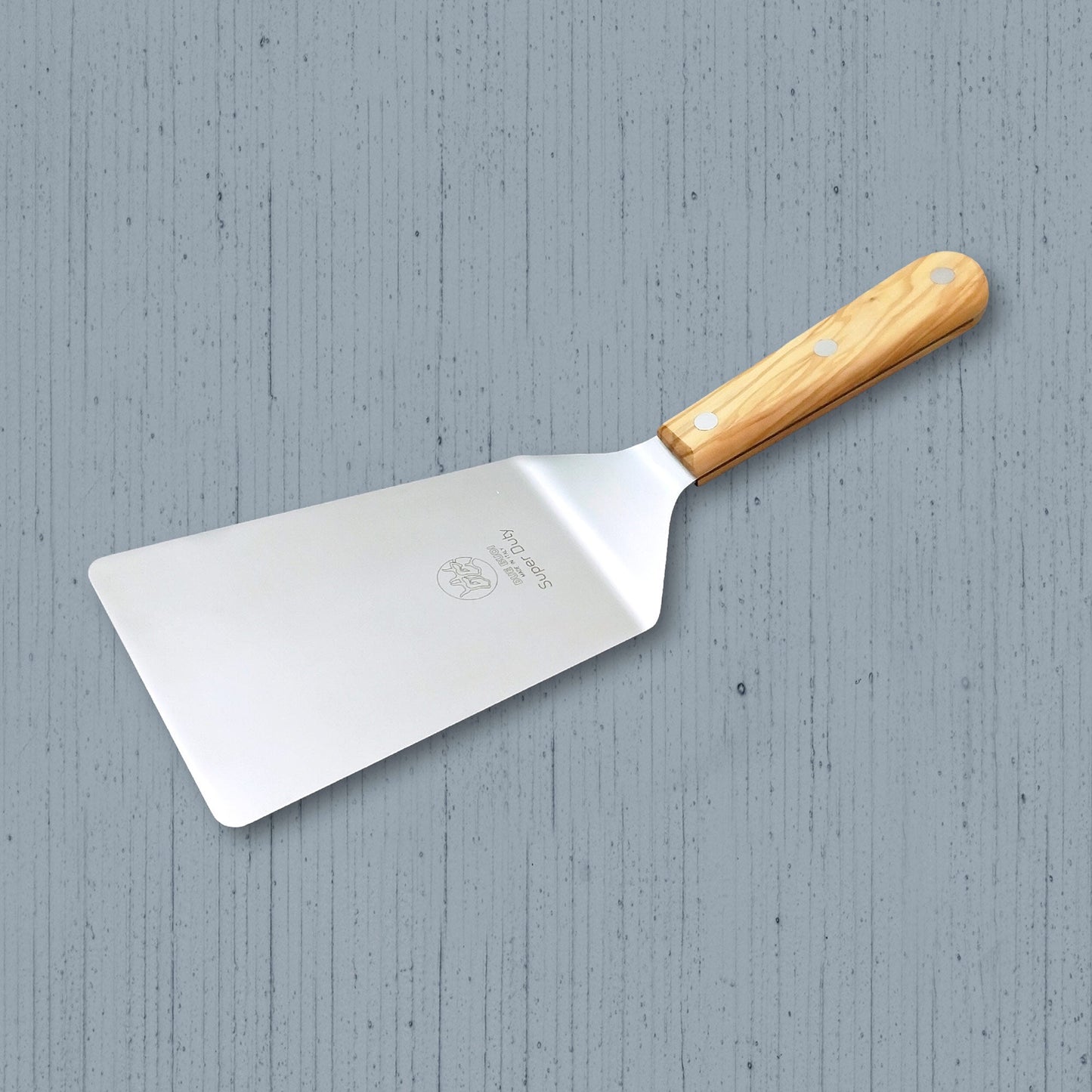 Super Duty Wide Offset Spatula - Olive Wood Handle | Due Buoi