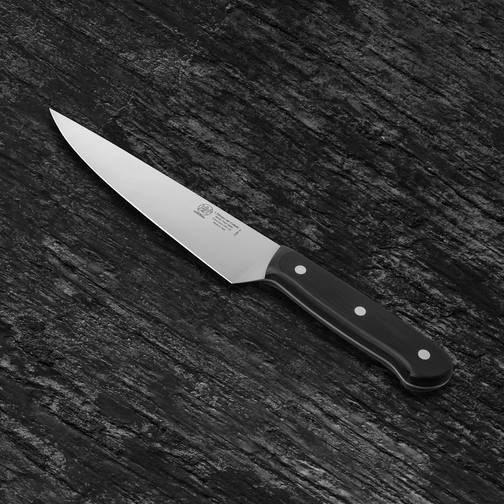 
                  
                    Chef Kitchen Knife - Blade 8.26" - N690 Stainless Steel - Hrc 60 - Black Technical Polymer Handle
                  
                