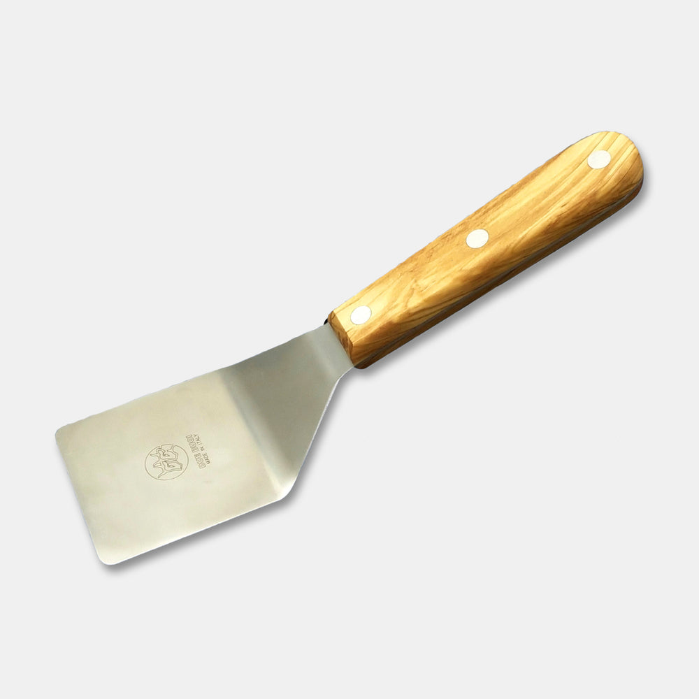 DUE BUOI Mini Square Turner Spatula - Olive Wood Handle | Due Buoi