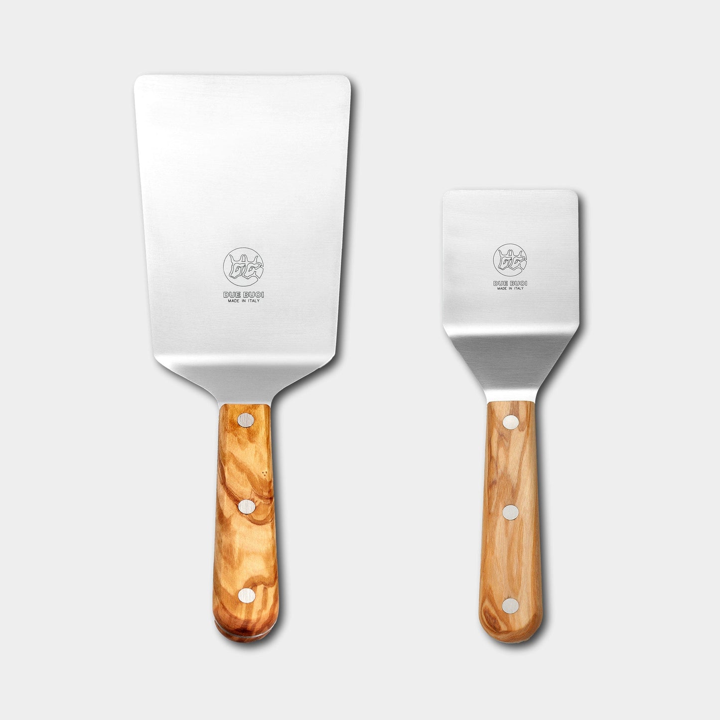 Set - Square Spatula and Knife with Wooden Handle | Due Buoi Spatula Store