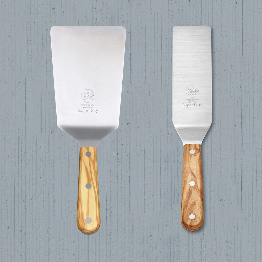 
                  
                    Set 2 Super Duty Spatulas: Wide Spatula & Narrow Spatula - Olive Wood Handle | DUE BUOI
                  
                