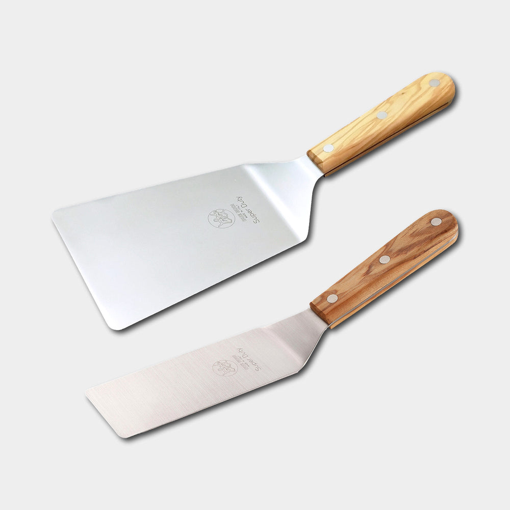 
                  
                    Set 2 Super Duty Spatulas: Wide Spatula & Narrow Spatula - Olive Wood Handle | DUE BUOI
                  
                