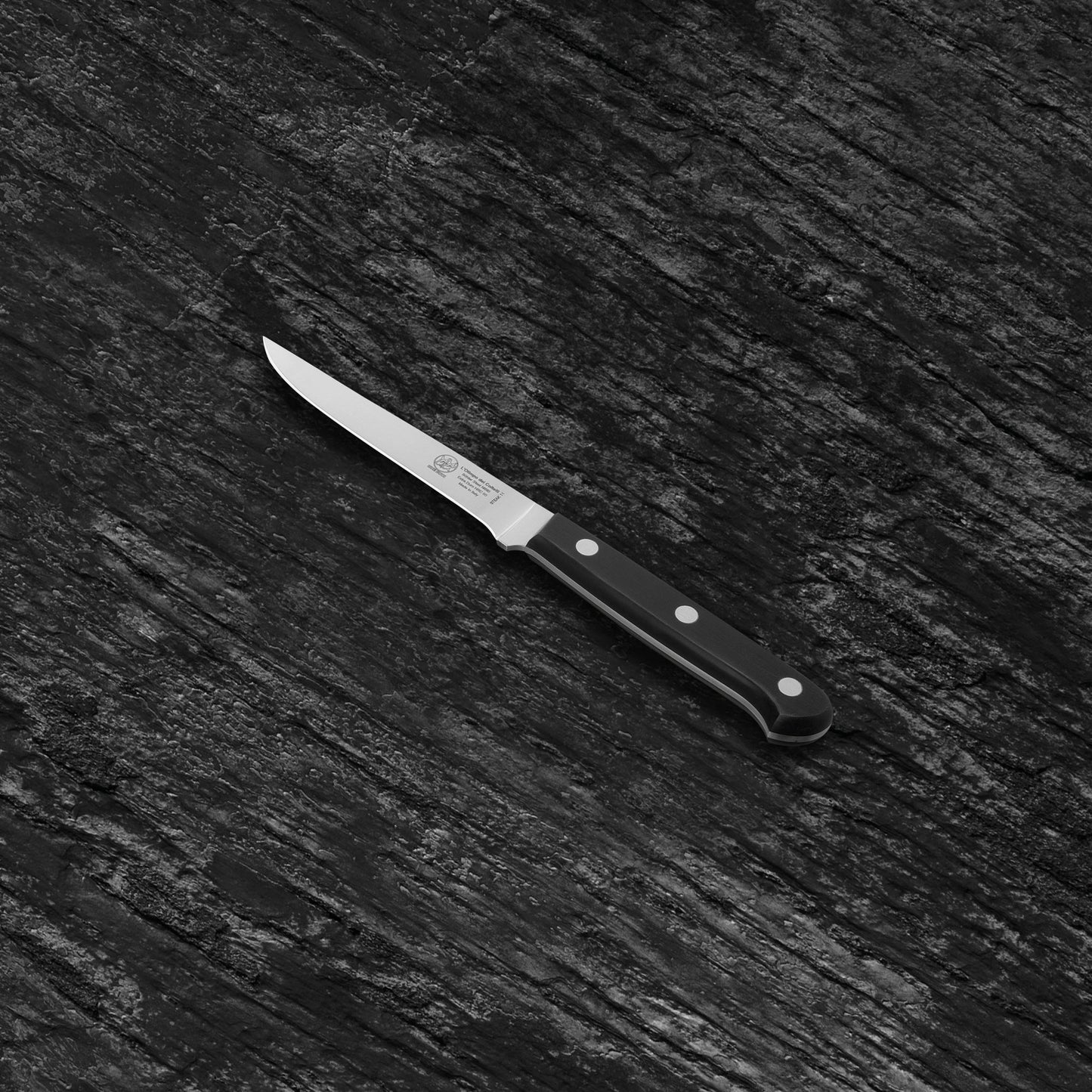 
                  
                    Steak Kitchen Knife - Blade 4.33" - N690 Stainless Steel - Hrc 60 - Black Technical Polymer Handle
                  
                
