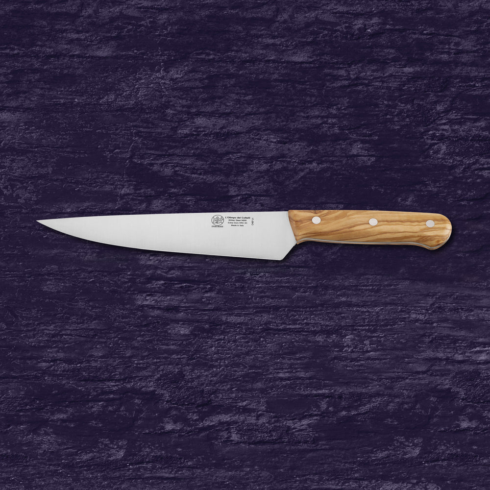 Chef Knife - Blade 8.26” - N690 Stainless Steel - Hrc 60 - Olive Wood Handle