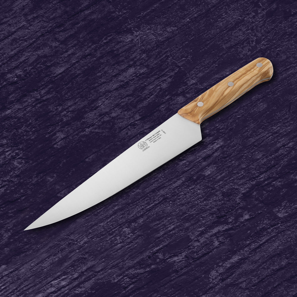 
                  
                    Chef Knife - Blade 8.26” - N690 Stainless Steel - Hrc 60 - Olive Wood Handle
                  
                