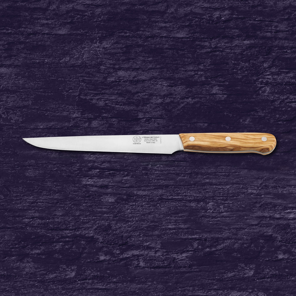 
                  
                    Carving Knife - Blade 8.26” - N690 Stainless Steel - Hrc 58 - Olive Wood Handle
                  
                