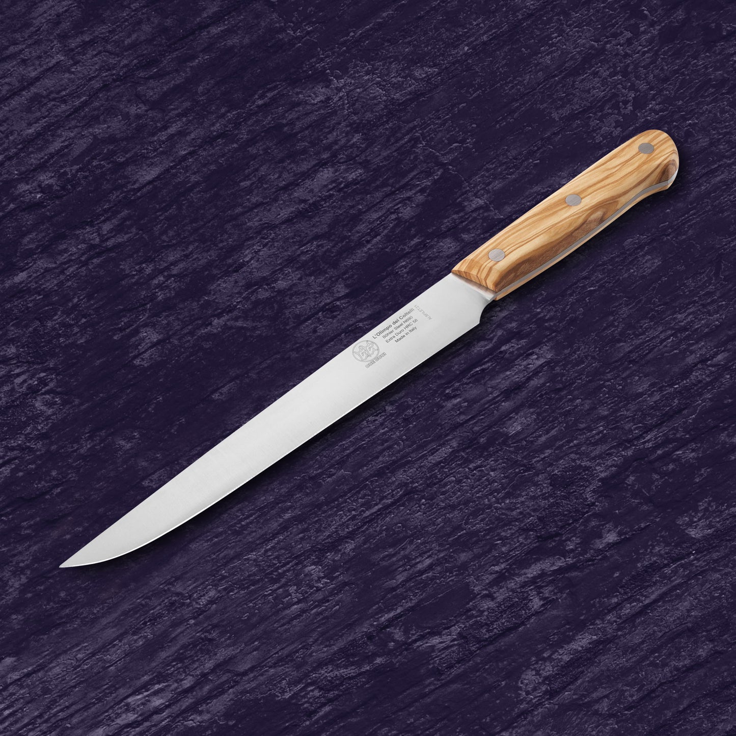 
                  
                    Carving Knife - Blade 8.26” - N690 Stainless Steel - Hrc 58 - Olive Wood Handle
                  
                