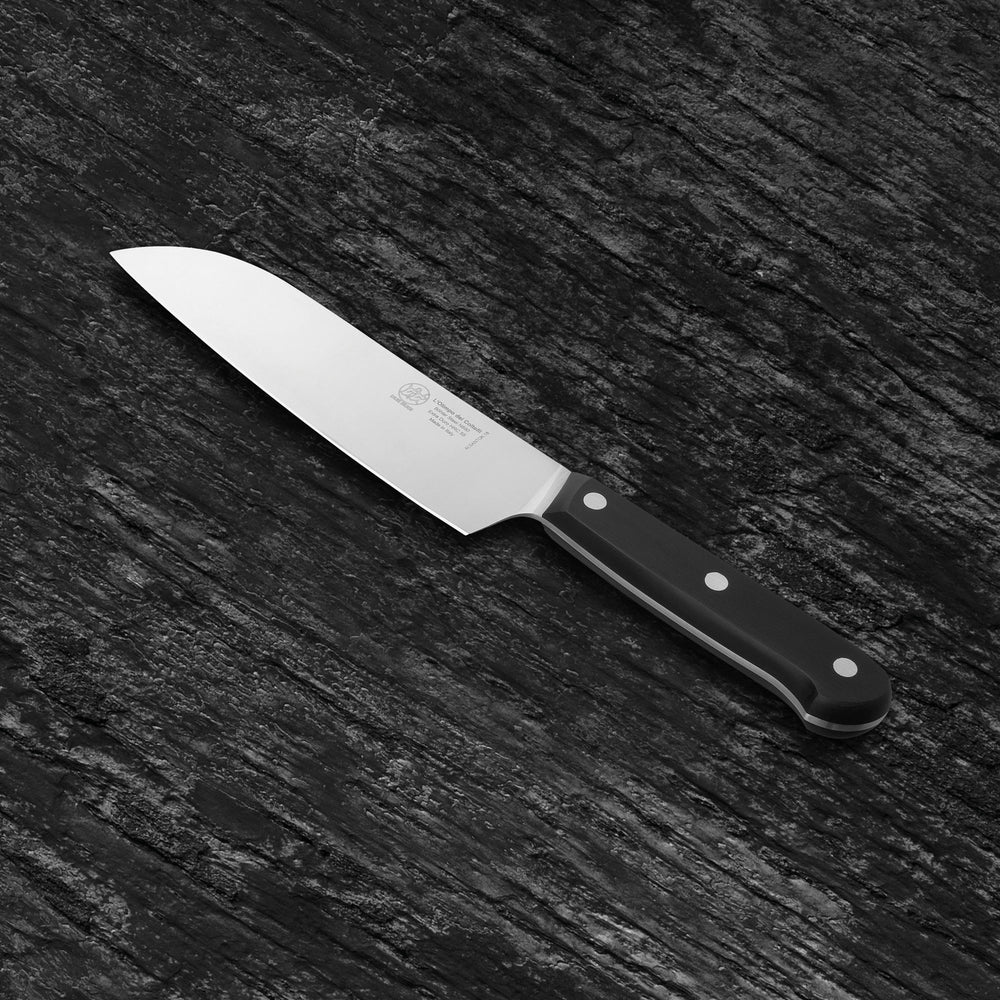 
                  
                    Santoku Kitchen Knife - Blade 7.08"- N690 Stainless Steel - Hrc 60 - Black Technical Polymer Handle
                  
                