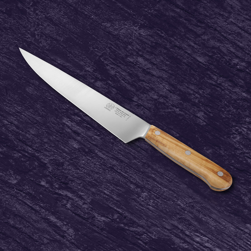 
                  
                    Chef Knife - Blade 9.04” - N690 Stainless Steel - Hrc 60 - Olive Wood Handle
                  
                