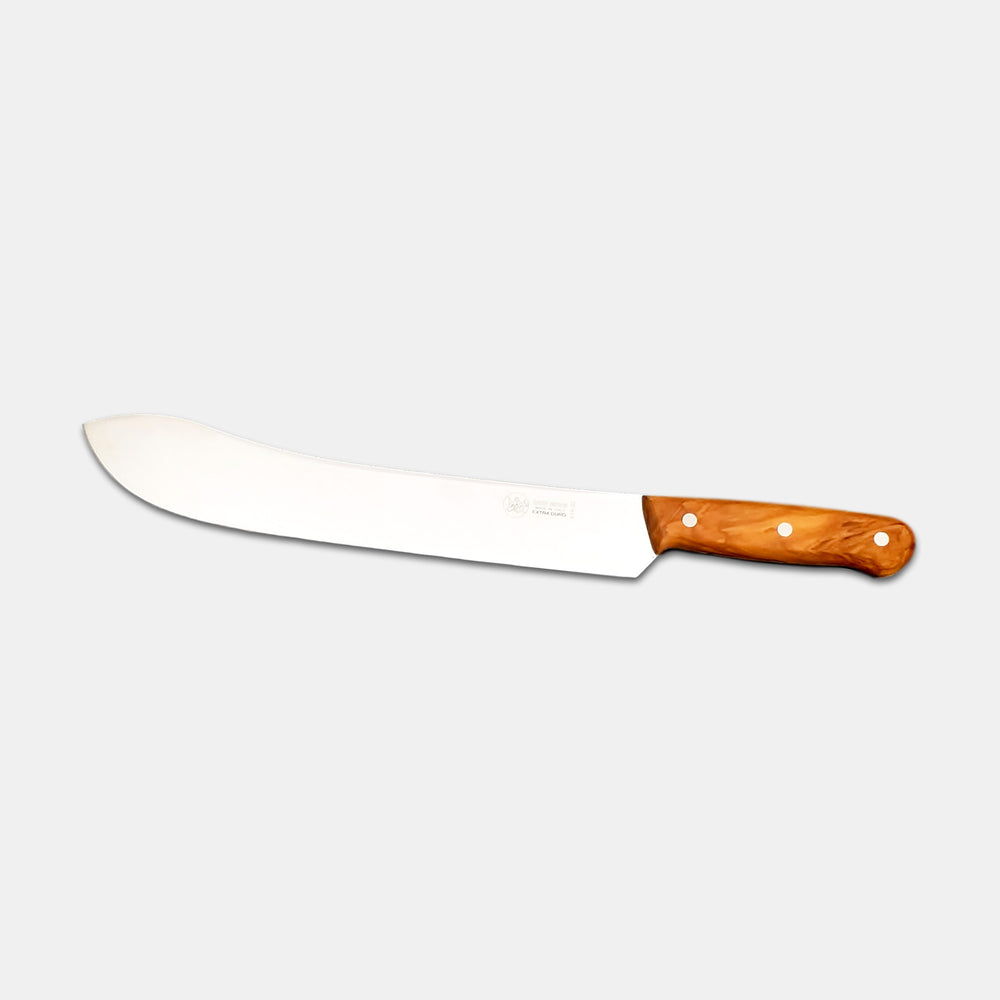 
                  
                    Saber Knife 12" Blade - Solid Olive Wood Full Tang Handle
                  
                