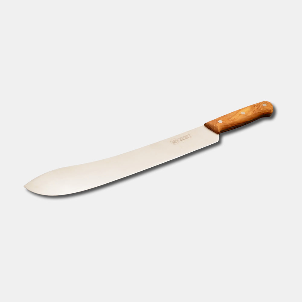 
                  
                    Saber Knife 12" Blade - Solid Olive Wood Full Tang Handle
                  
                