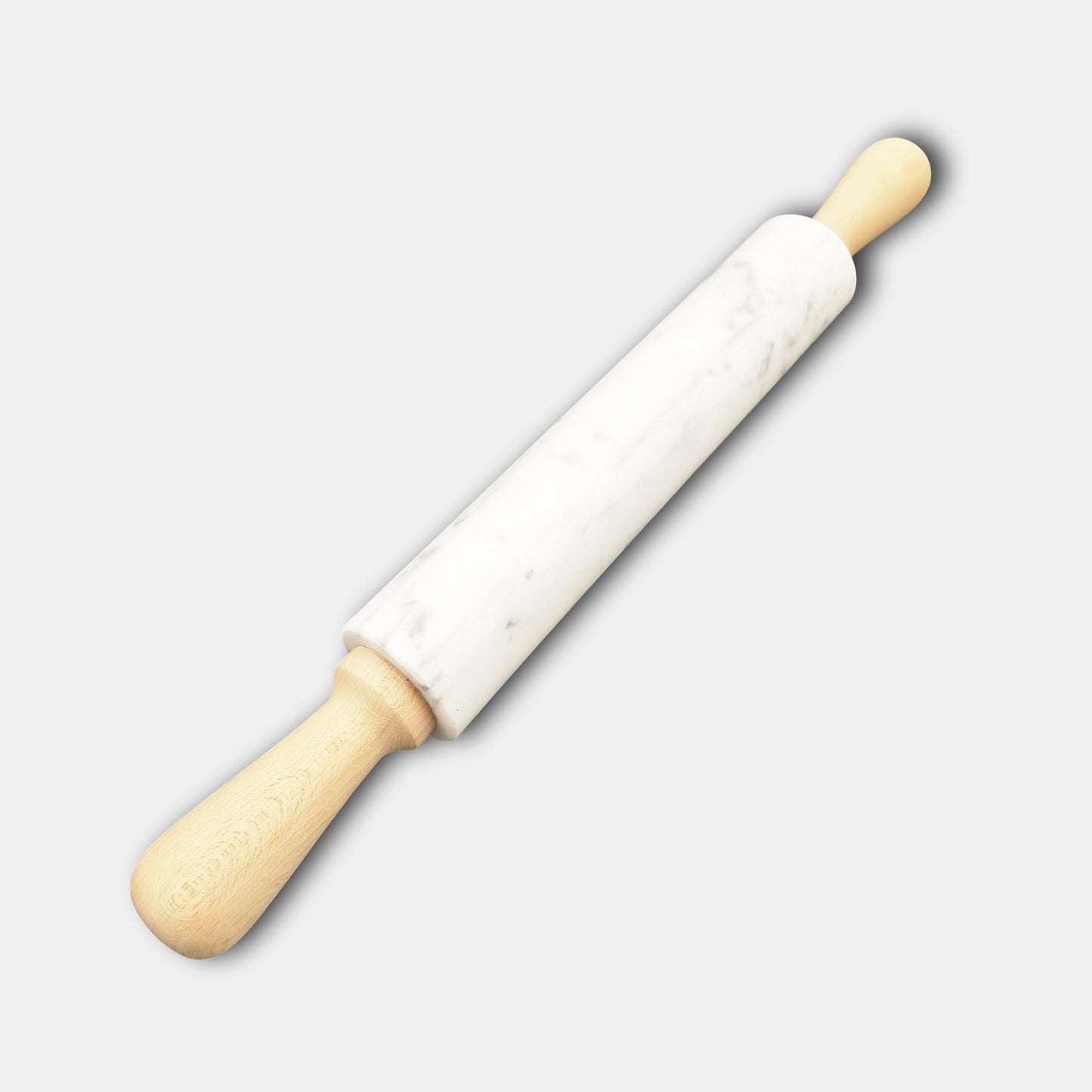 
                  
                    "Carrara Marble" Rolling Pin - Wooden Handles
                  
                