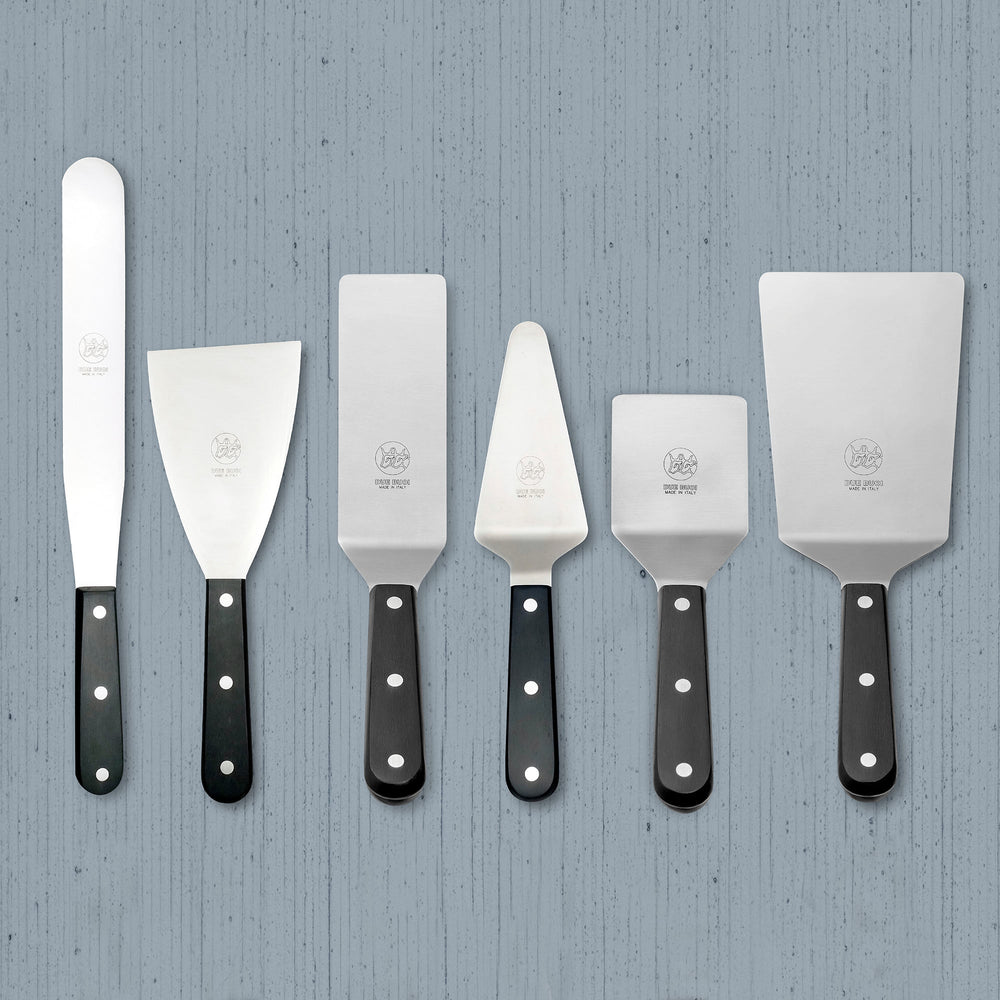 
                  
                    DUE BUOI | Set of 6 Stainless Steel Pastry Spatula - Black Polymer Handle
                  
                