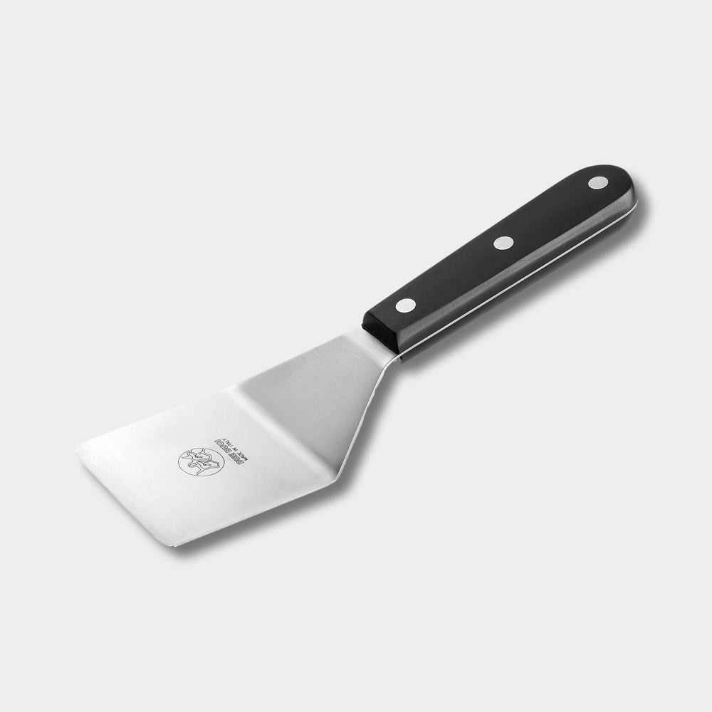 
                  
                    Set - Small Square Spatula and Olimpo Utility Knife with N690 Stainless Steel blade and Black Technopolymer handle | DUE BUOI
                  
                