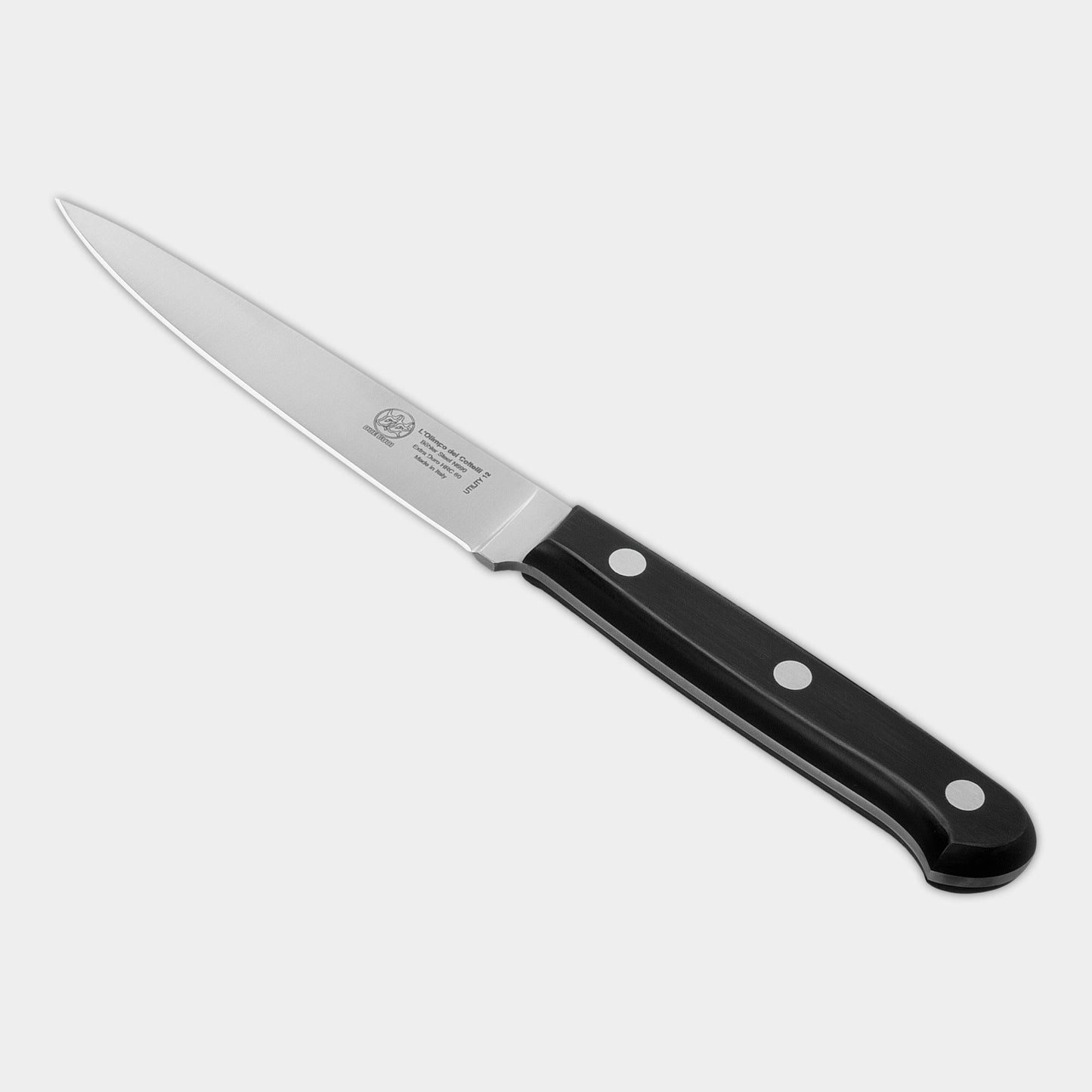 HUBERT® Stainless Steel Spatula with Black Polypropylene Handle - 6L Blade