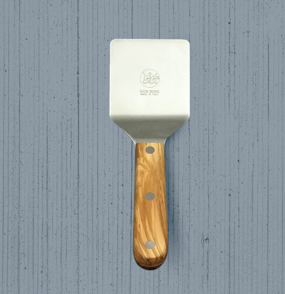 DUE BUOI Mini Square Turner Spatula - Olive Wood Handle | Due Buoi
